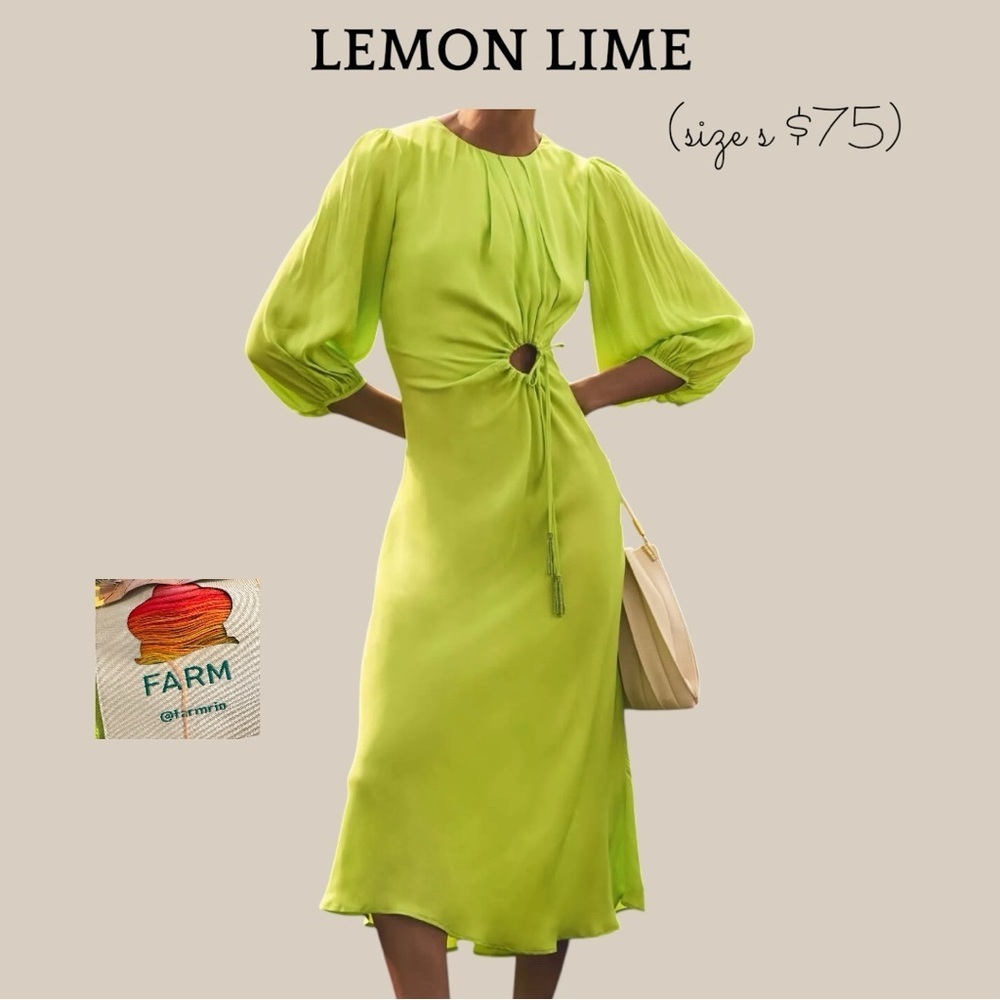Farm Rio Lemon Lime Twist Midi